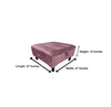 Pink Square Plain Ottoman Storage | Pink Plain Footstool for Living Room