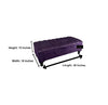 Purple Aubergine Storage Box | Purple Foot Stool Bench UK | Purple Footstool Pouffes