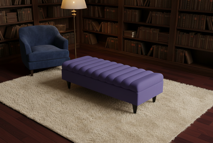 Romo Panel Storage Ottoman Bench Seat – Hidden Storage Coffee Table for Living Room UK