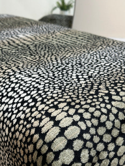 Premium leopard pattern fabric Footstool