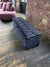 Window bay seat Large Ottoman bench black seat chesterfield design