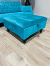 Aqua Square Plain Top Coffee Table | Footrest | Footstool Ottoman