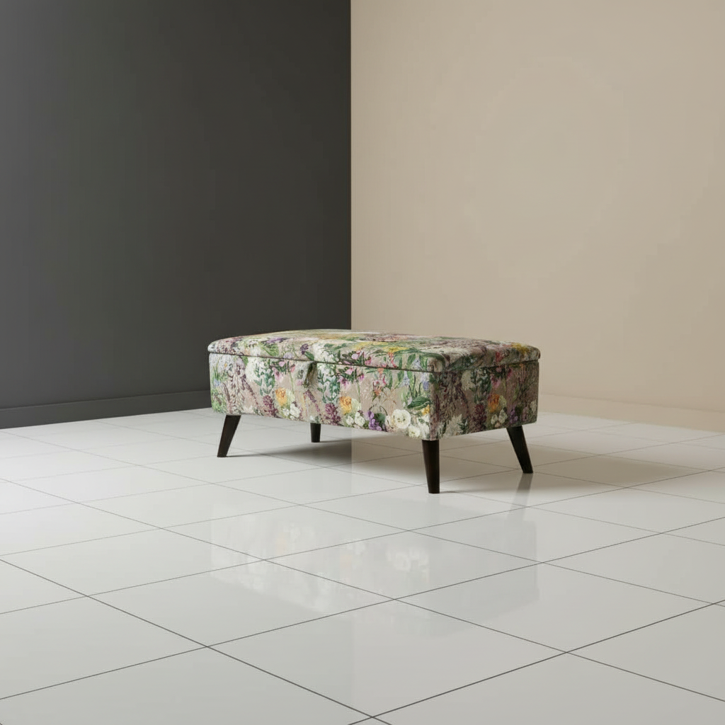 Artistic designer bench as seating solution and decorative centrepiece