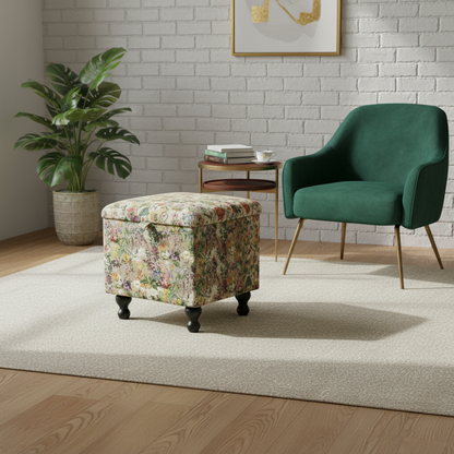 Artistic statement fabric toy box for tidy and stylish kids room