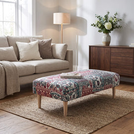 Bespoke Blanket Box Storage Ottoman Patterned Handcrafted Quality