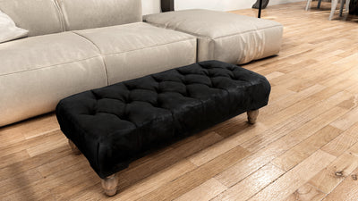 Non storage Chesterfield Footstool Bench, Pouffe footrest