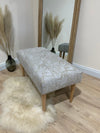 Premium champagne footstool pattern design pouffe or coffee table