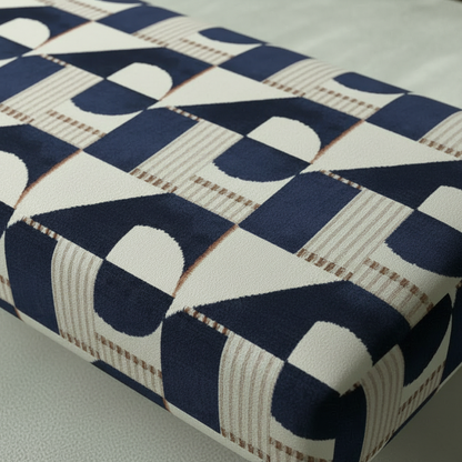 Contemporary Designer Ottoman with High-Density Foam Comfort