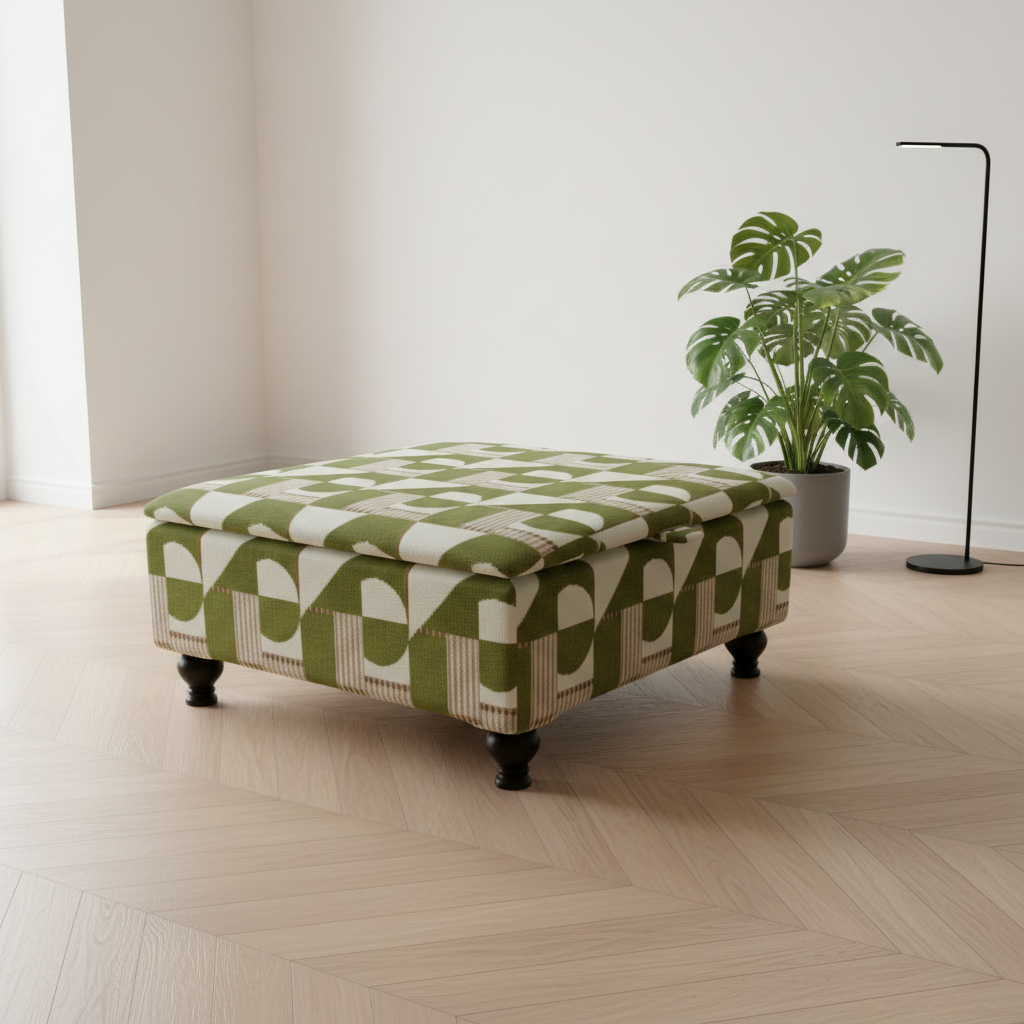 Heavy Duty Square Footstool Table | Extra Large Storage Ottoman & Coffee Table – istools UK