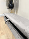 Silver Plain Lid Coffee Table | Ottoman Storage | Bench Seat