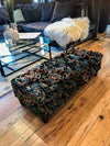 PREMIUM  Patterned Floral Ottoman footstool