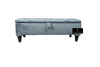 Duck Egg Blue Rectangular Coffee Table Ottoman Storage Footrest