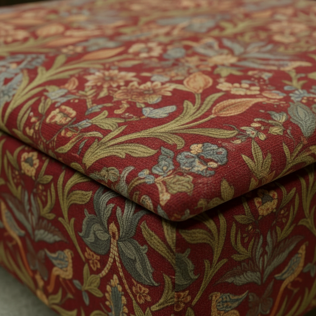 Painterly Collection Square Ottoman – UK Handcrafted Artistic Storage & Coffee Table