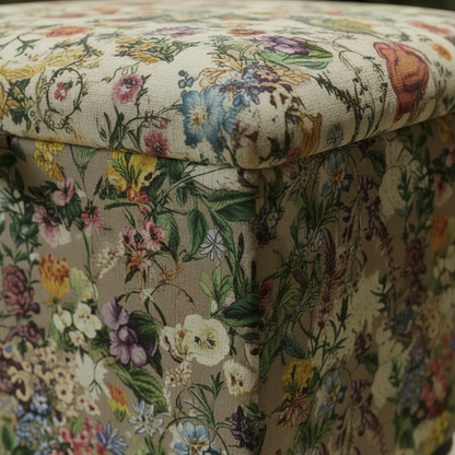 Durable nursery ottoman with high-density foam seating comfort