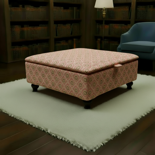 Cozy Reading Corner Footrest with Storage – Extra Large Square Ottoman Coffee Table Centrepiece | istools UK