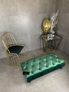 Green Handmade footstool
