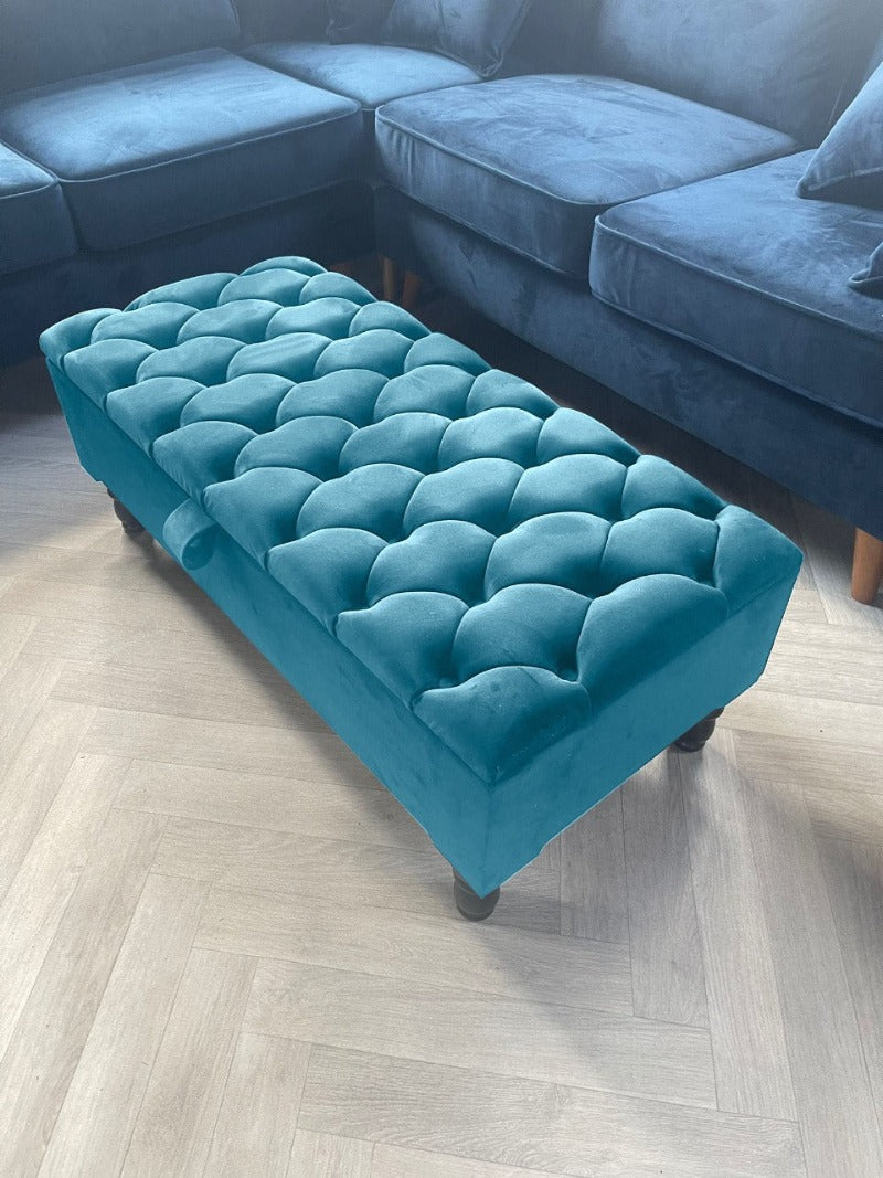 Coffee table store ottoman rectangle