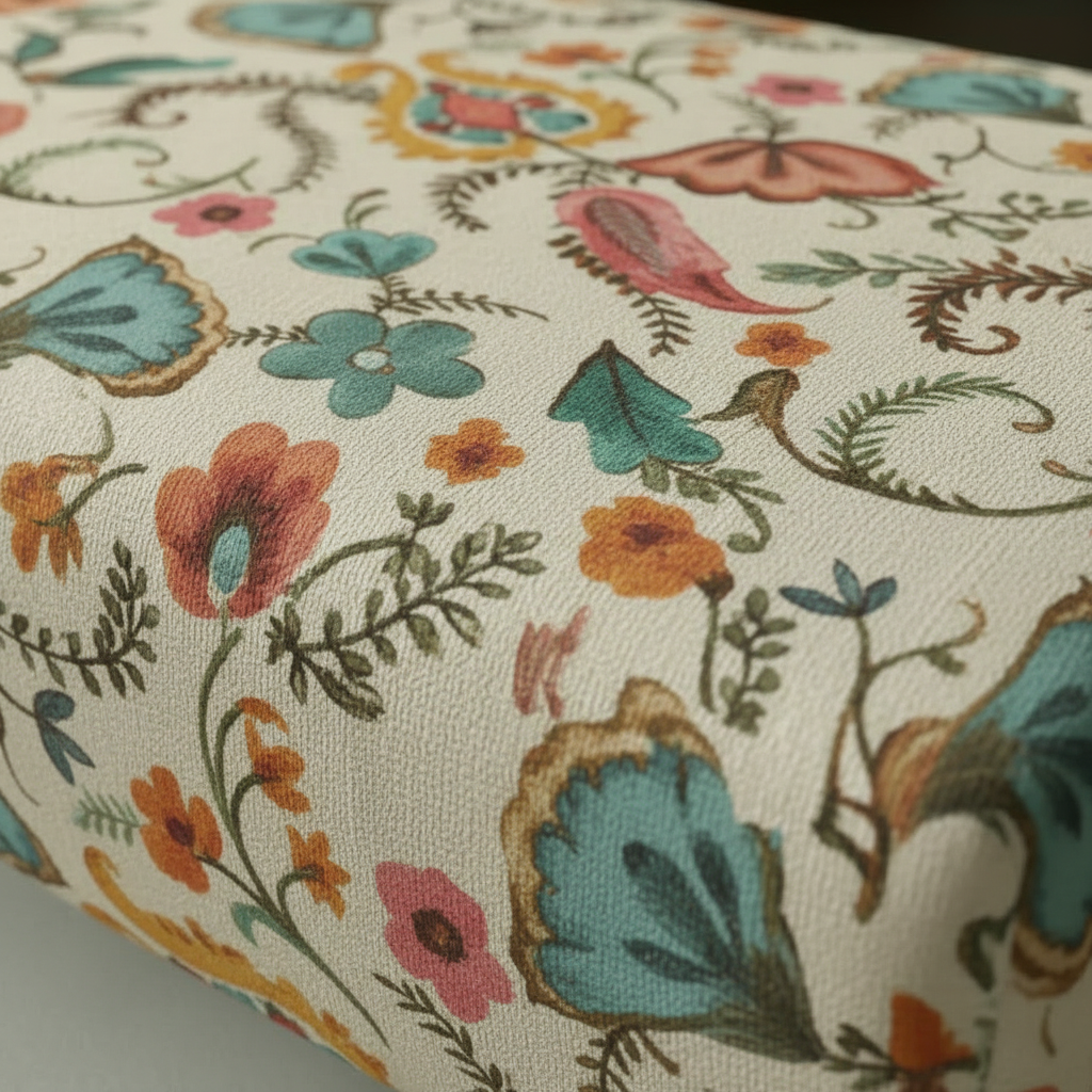 Handcrafted UK pouffe with seamless top and firm premium foam
