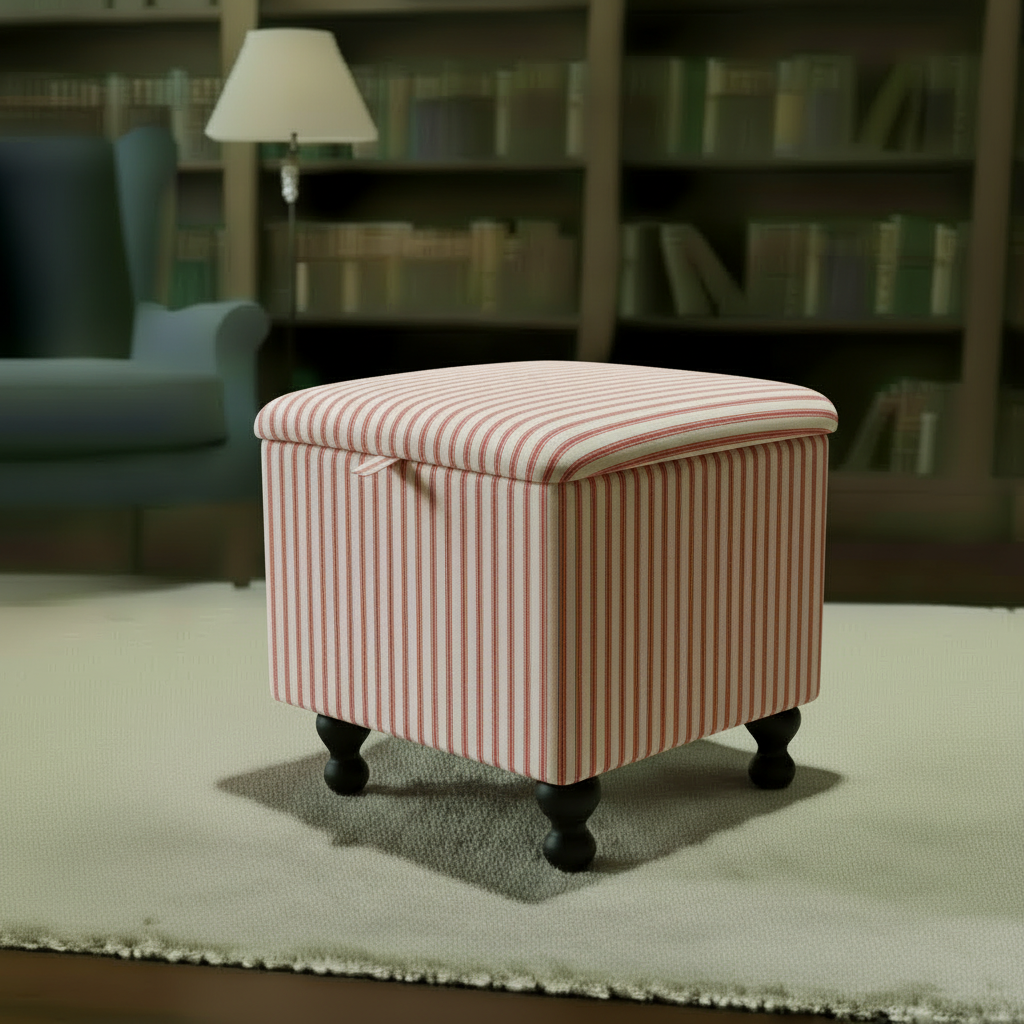 Heavy duty square footstool with vibrant artistic designer pattern by istools