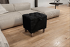 Black Small coffee table Storage Box | Black Small Ottoman | side table footstool