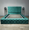 Green bose bed chesterfield tufted matching buttons