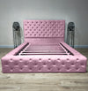 Pink bose bed chesterfield tufted matching buttons