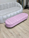 Olivia pink Coffee Table storage  Bench, line panel Footstool seat