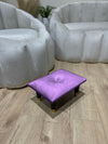 Small footrest pouffe handmade