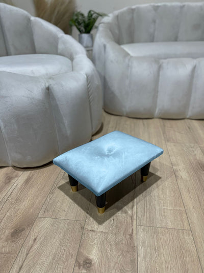 Small footrest pouffe handmade