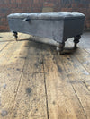 Dark Grey Ottoman Coffee Table Storage Bench | Dark Grey Pouffe