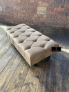Non storage Chesterfield Footstool Bench, Pouffe footrest