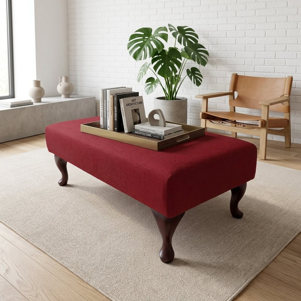 Luxury bespoke footstool and padded coffee table alternative