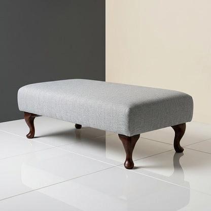 Luxury custom upholstered coffee table footstool for living room
