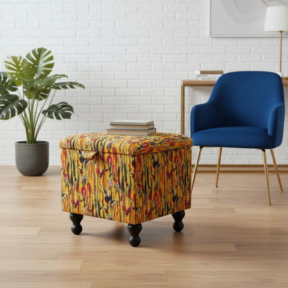 Luxury makeup chair with solid wood frame and high-density foam seat