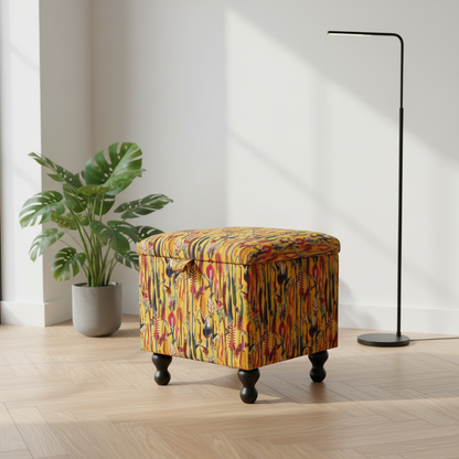 Modern dressing chair for bedroom or dressing room with designer pattern