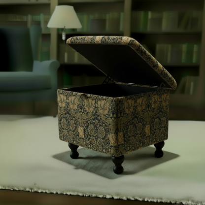 Multi-functional footstool and coffee table with vibrant palette and contemporary style