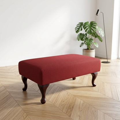 Premium handcrafted lounge pouffe with vibrant palette fabric finish