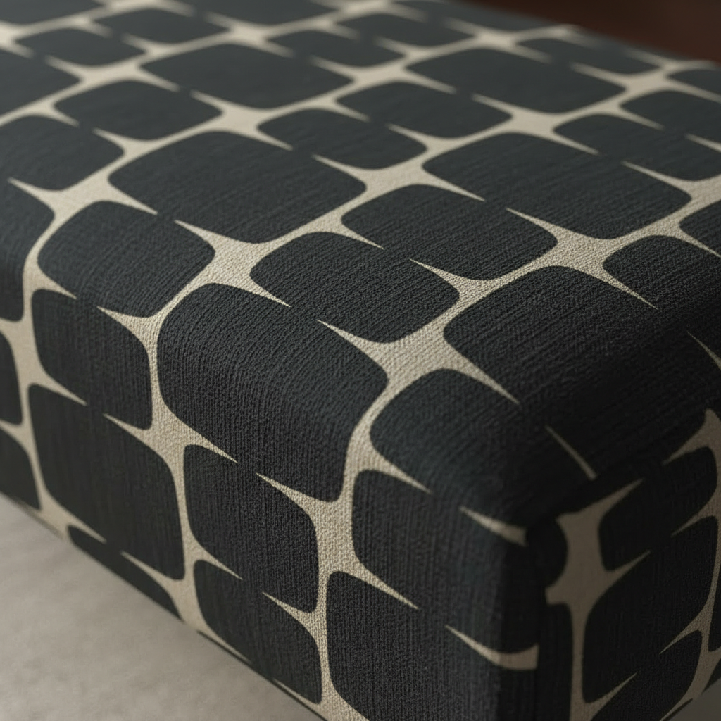 Premium stitched lid storage ottoman footrest for stylish UK interiors