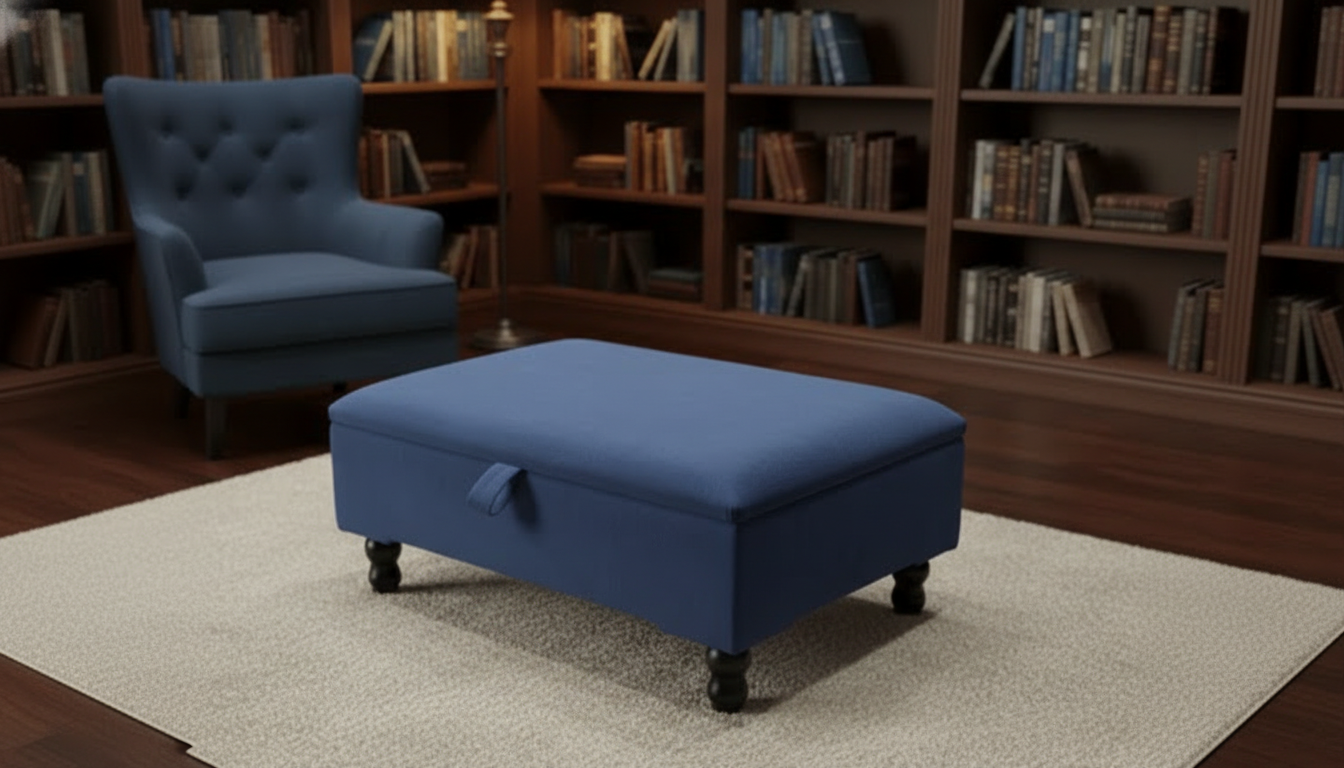 Square Storage Ottoman No Legs – Modern Durable Home Storage UK