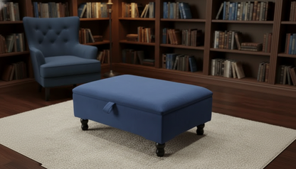 Square Storage Ottoman No Legs – Modern Durable Home Storage UK