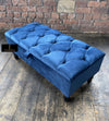 Rectangle chesterfield buttoned Storage Bench coffee table footstool