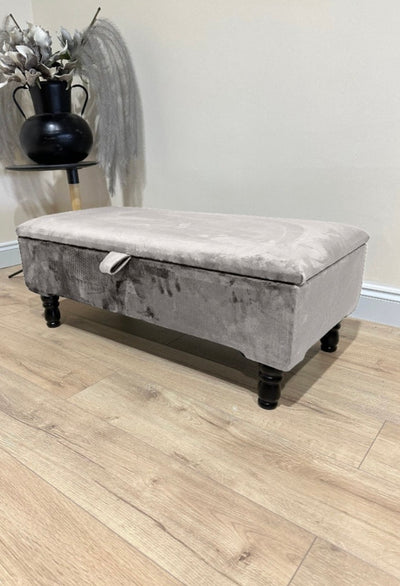 Plain lid storage coffee table | Ottoman Storage Bench