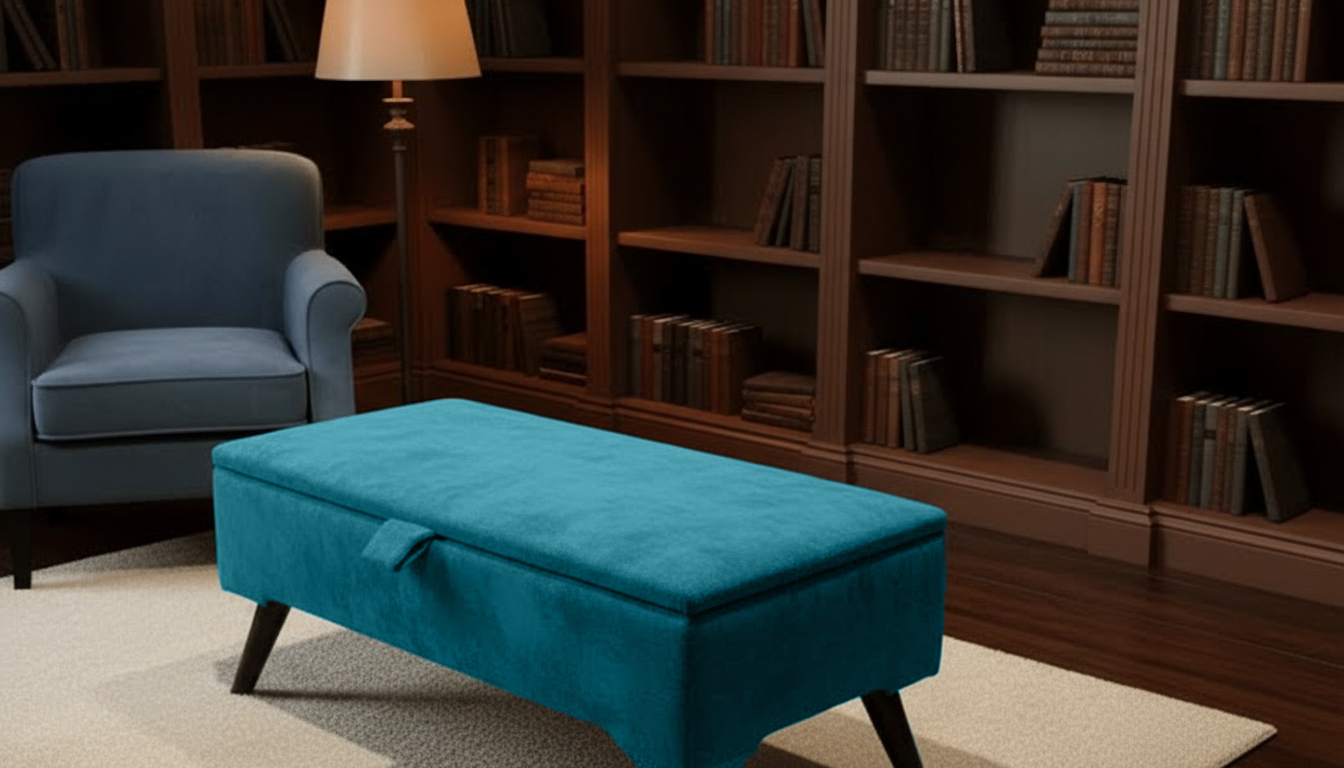 Boucle Teddy  Storage Ottoman Coffee Table Bench – UK Handmade