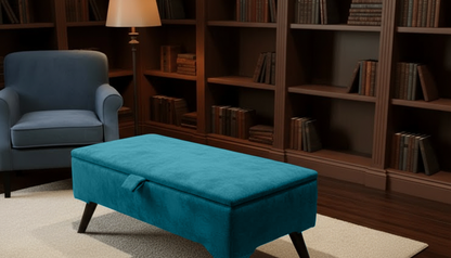 Boucle Teddy  Storage Ottoman Coffee Table Bench – UK Handmade