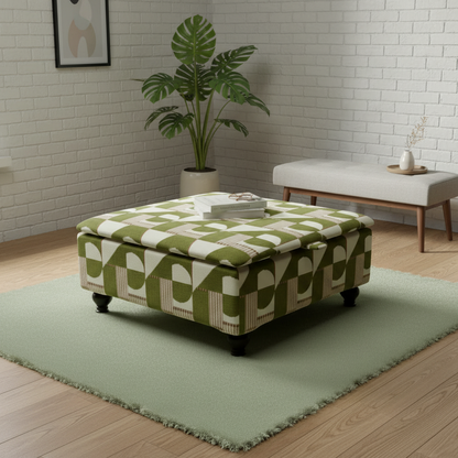 Heavy Duty Square Footstool Table | Extra Large Storage Ottoman & Coffee Table – istools UK