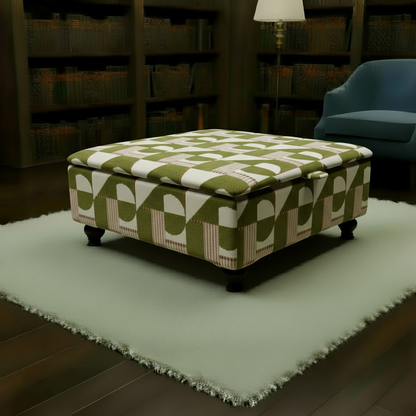 Heavy Duty Square Footstool Table | Extra Large Storage Ottoman & Coffee Table – istools UK