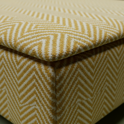 Bespoke Upholstered Square Bench – Multi-Toned Designer Pattern, Deep Storage & Handcrafted UK Quality