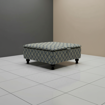 Family Room Board Game Table – Large Storage Ottoman & Soft Edge Bench