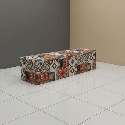 Abstract Style Ottoman Blanket Box Hand - Finished UK Made - ISTOOLS