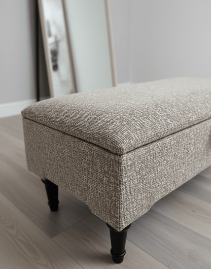 Animal print cream pattern coffee table storage Footstool Pouffe | seat bench - ISTOOLS